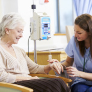 Chemotherapy - Woman Undergoing Chemotherapy