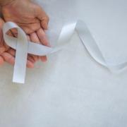 radiotherapy centre - Hand holding Gray ribbon
