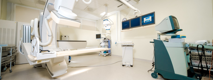 Radiotherapy Centre - Body scanner equipment in oncology departmen