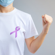 private radiotherapy - purple Ribbon for Pancreatic