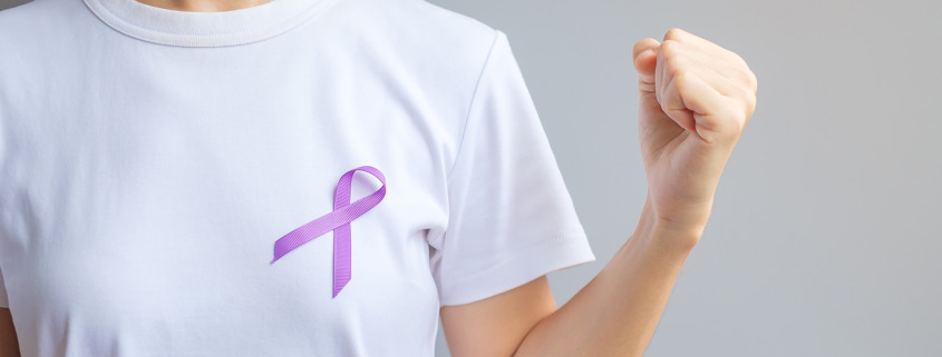 private radiotherapy - purple Ribbon for Pancreatic